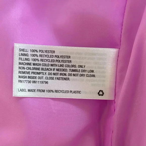 Wild Fable Cropped Puffer Coat Jacket in Magenta Pink Size L - Picture 7 of 8